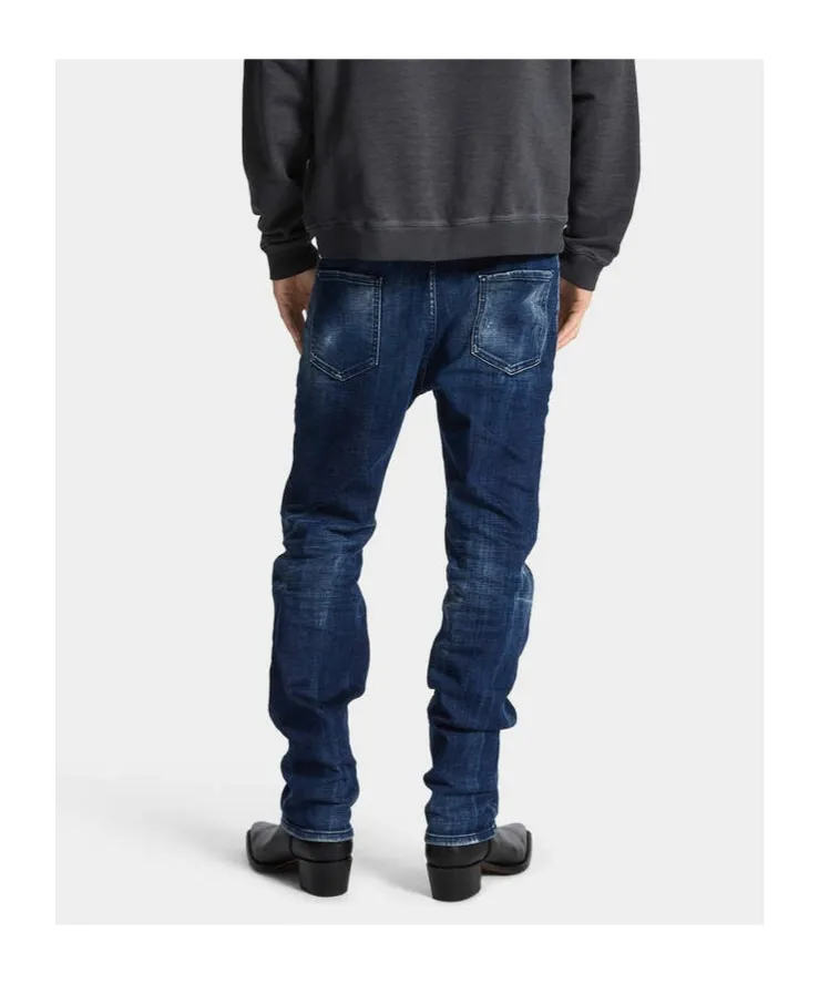 Straight Leg Distressed Jeans