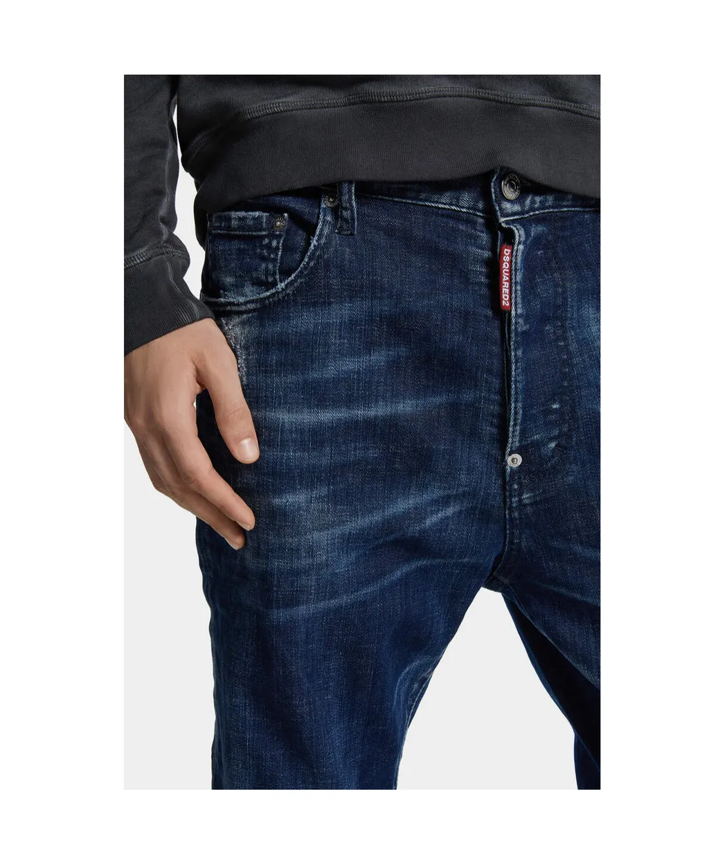 Straight Leg Distressed Jeans