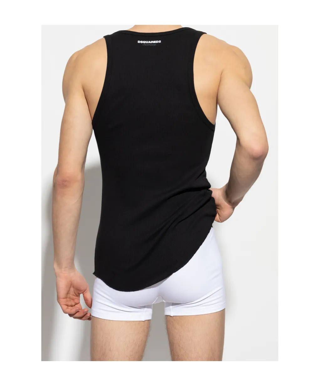 Two-Pack Logo Printed Tank Top