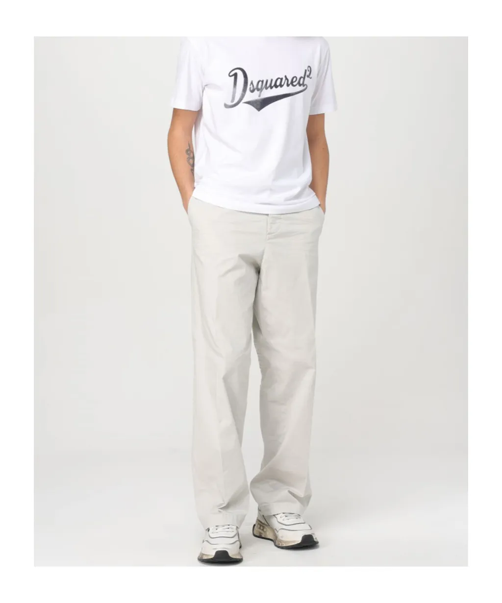 Logo-Printed Tailored Trousers