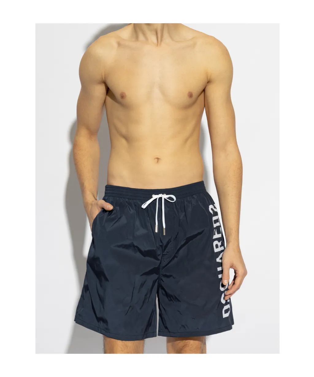 Elastic Waist Swimming Trunks