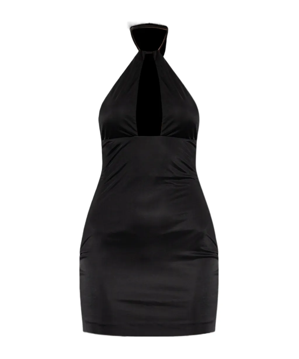 Halter Neck Backless Dress