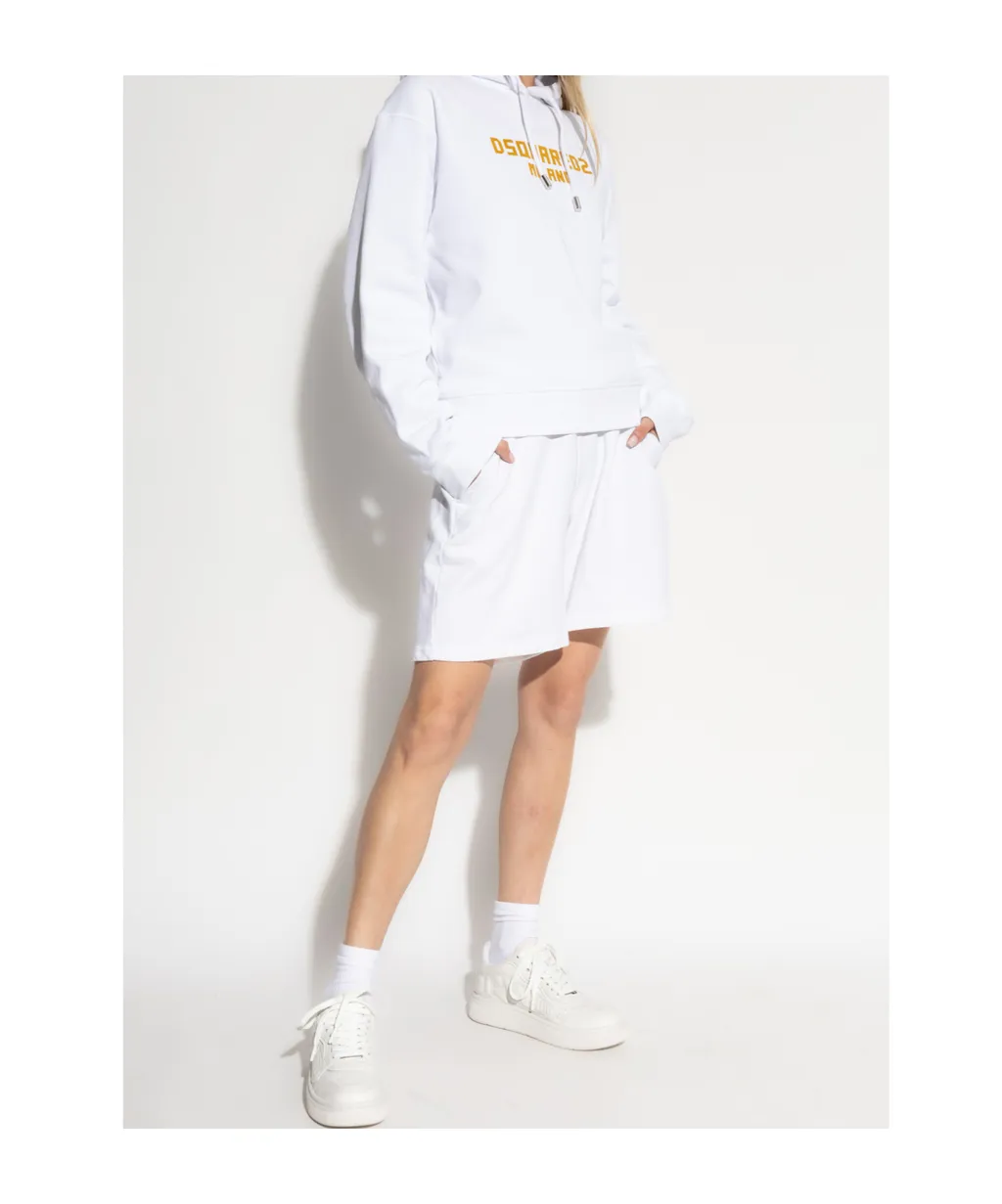 Logo Printed Drawstring Hoodie