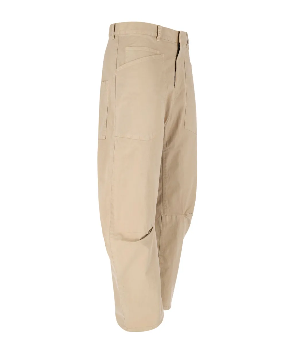 Relaxed Fit Barrel Leg Pant