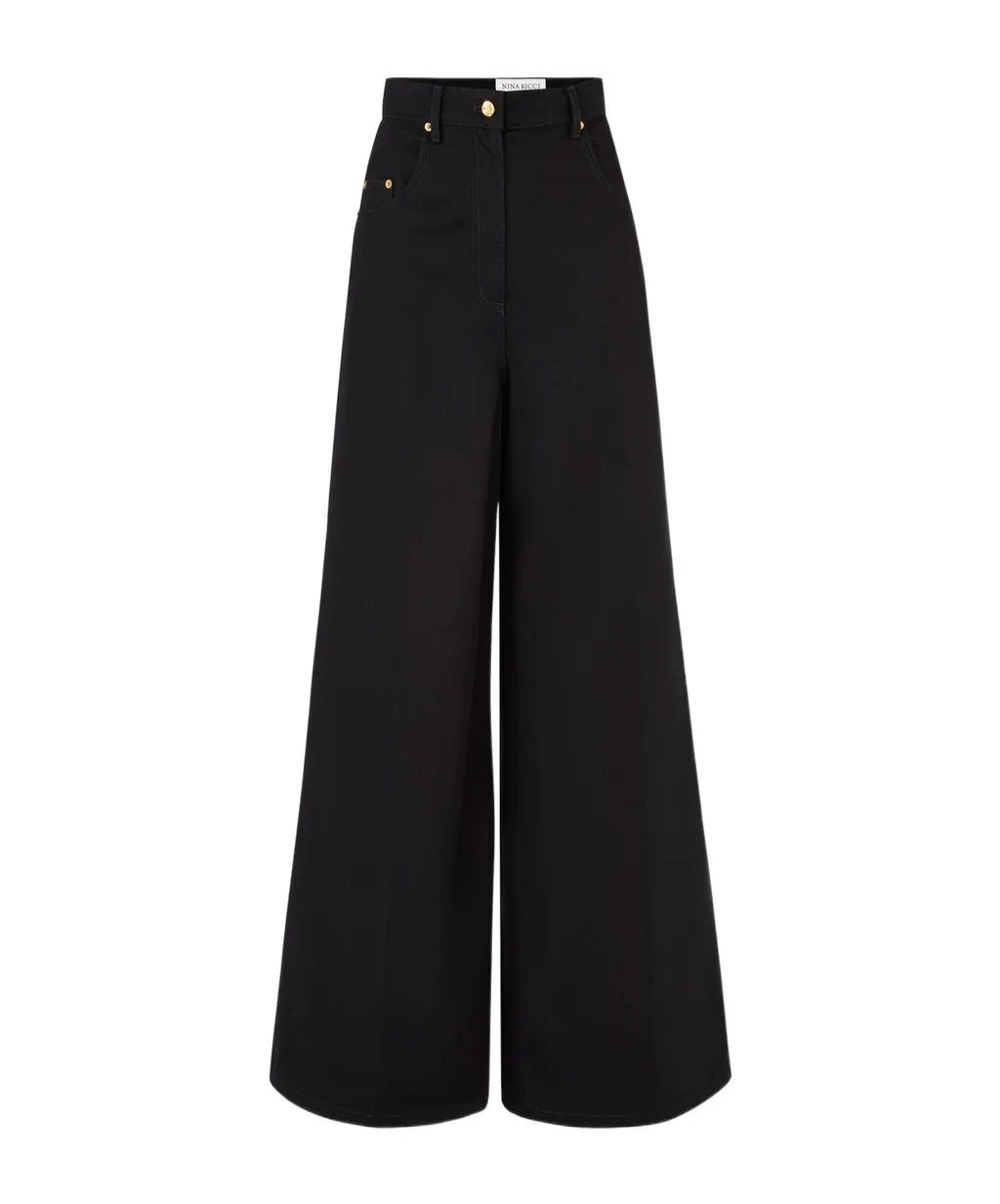 Wide-Leg Flared Pants