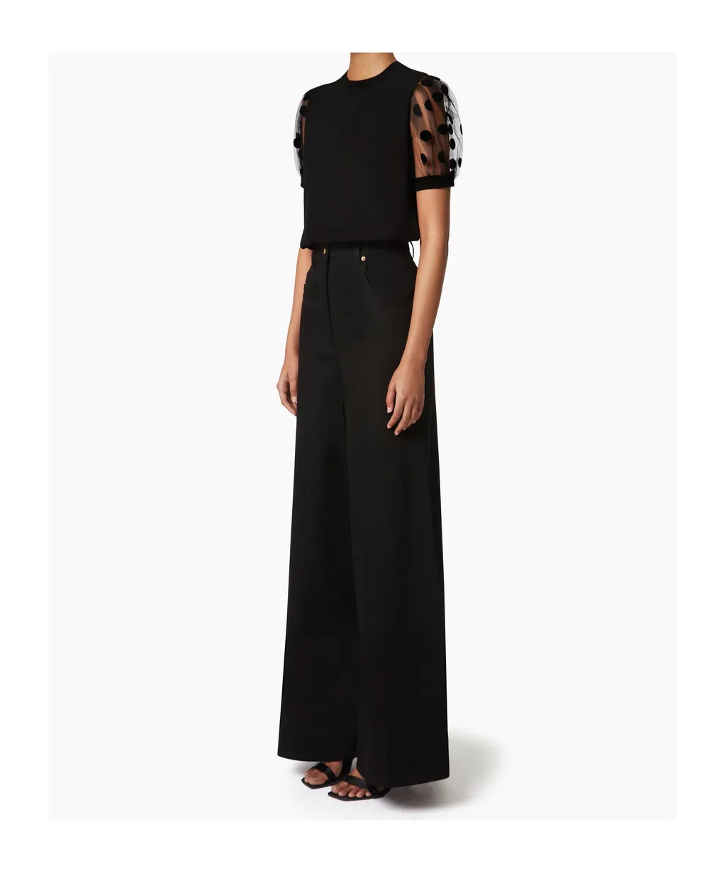 Wide-Leg Flared Pants