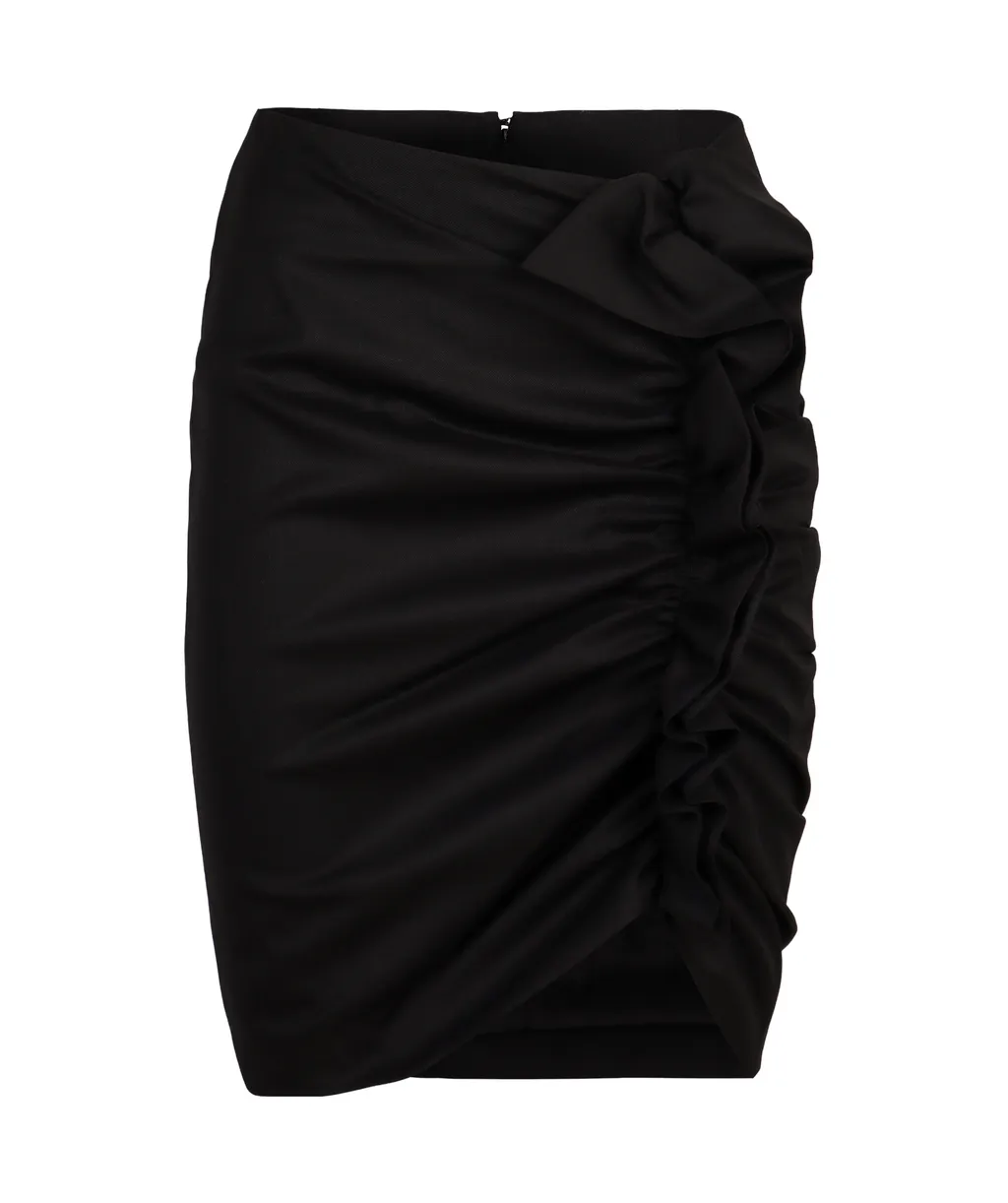 Draped Midi Skirt