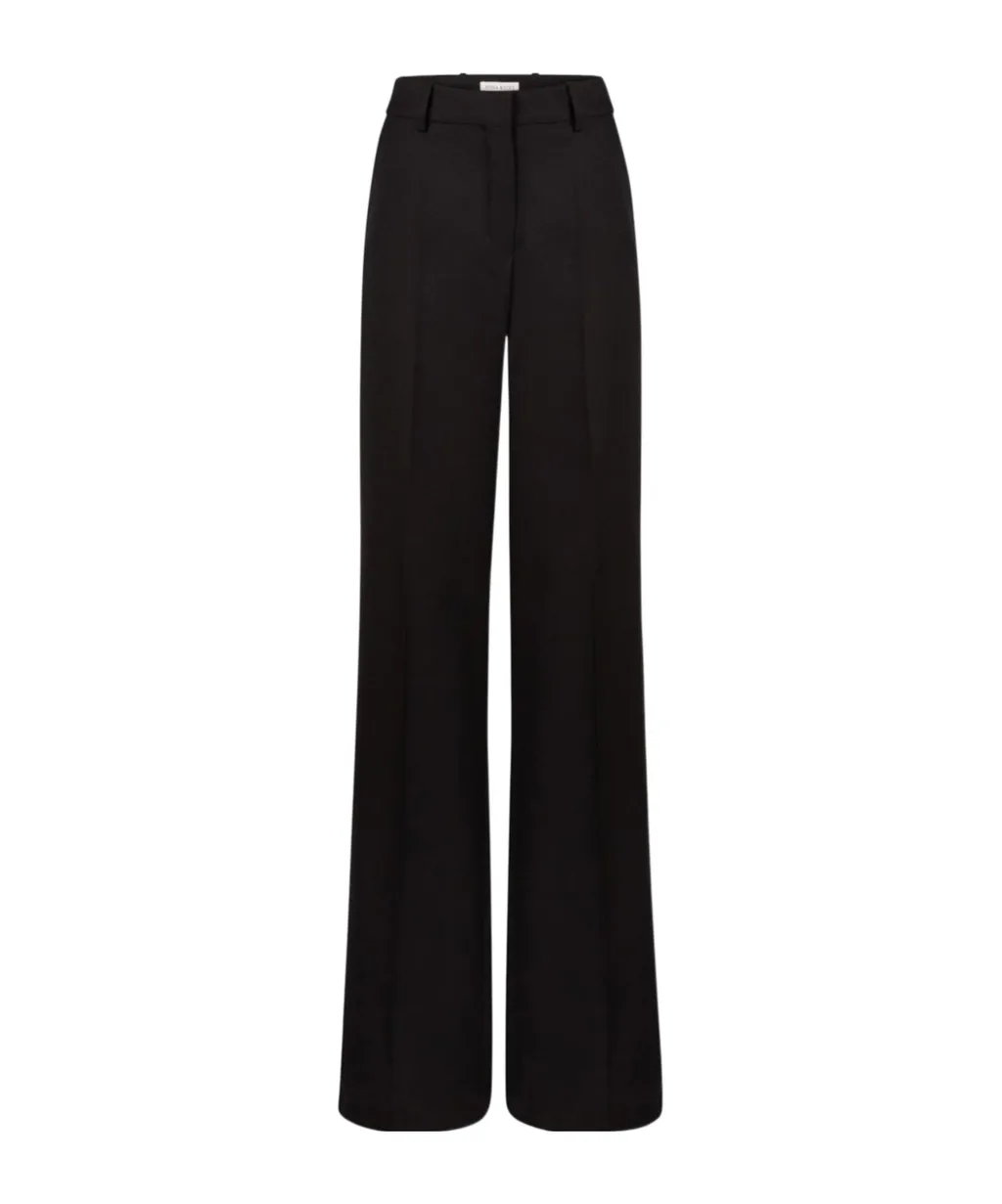 Straight Wool Trousers