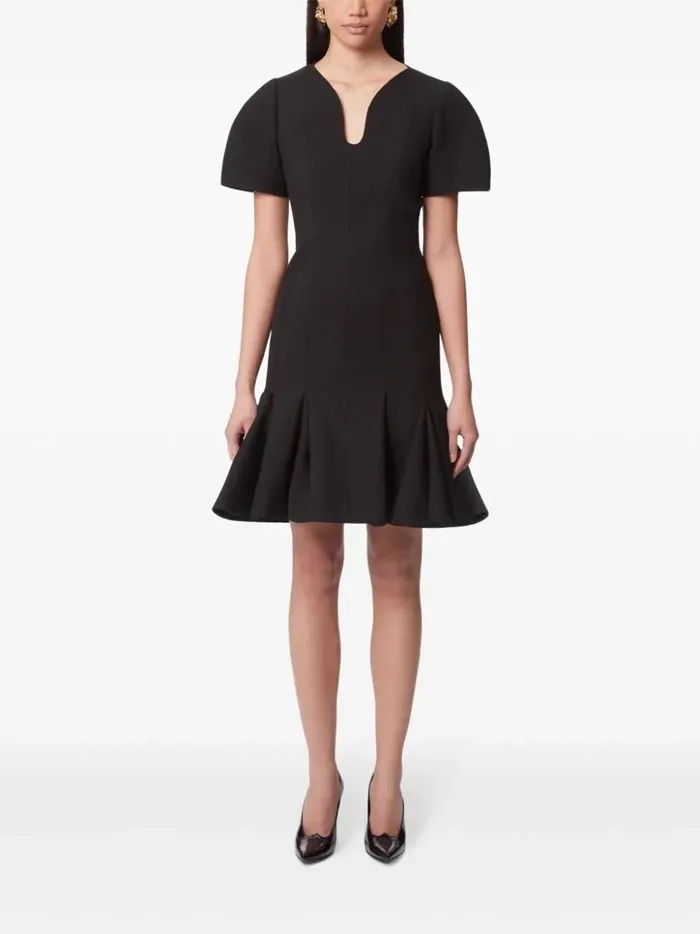 Peplum Woolen Dress