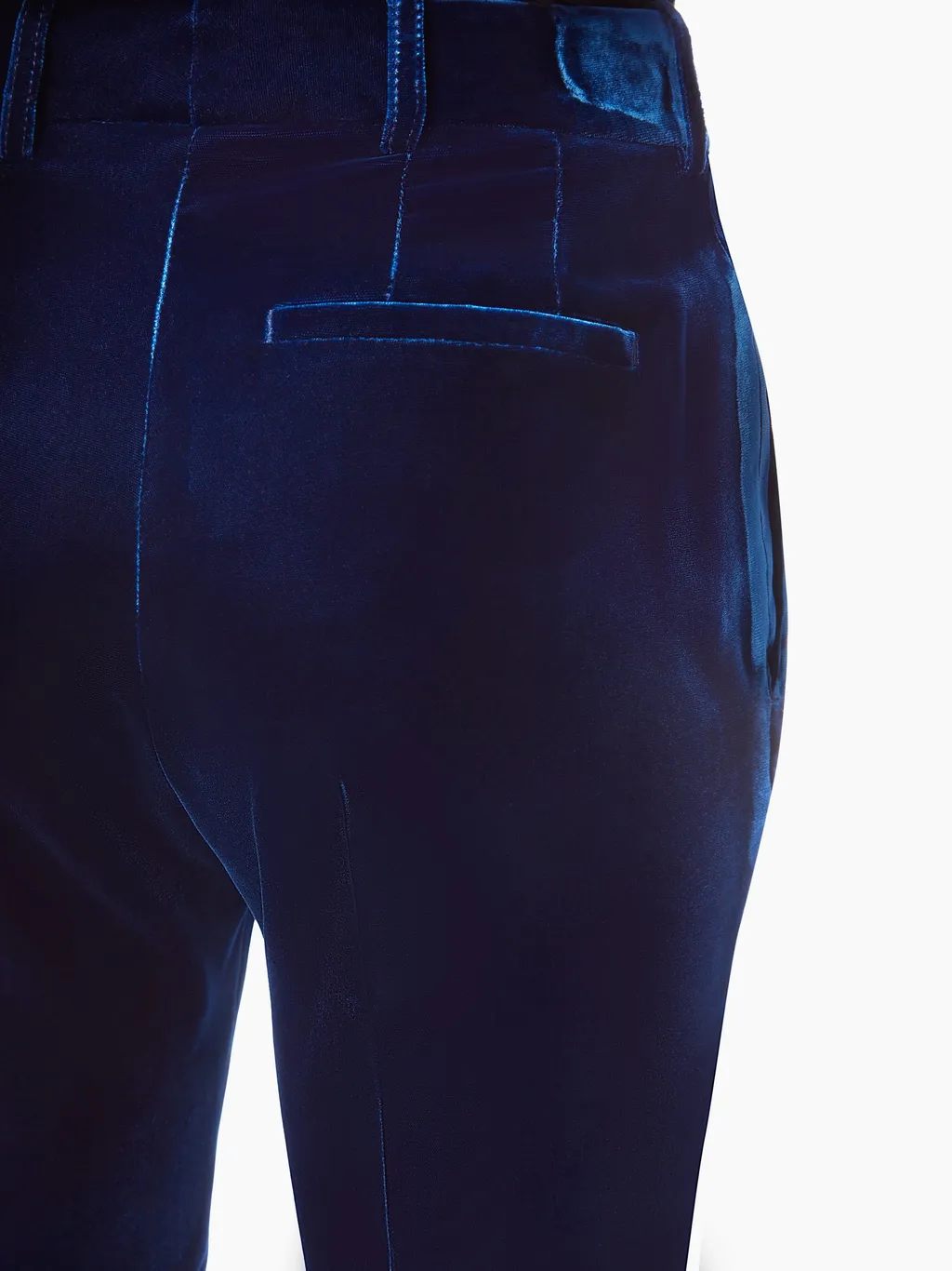 Fluid Velvet Straight Pants