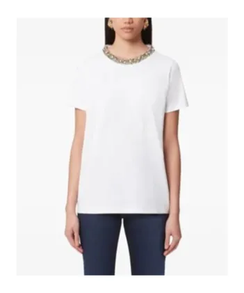 Embellished Collar T-Shirt