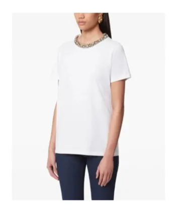 Embellished Collar T-Shirt