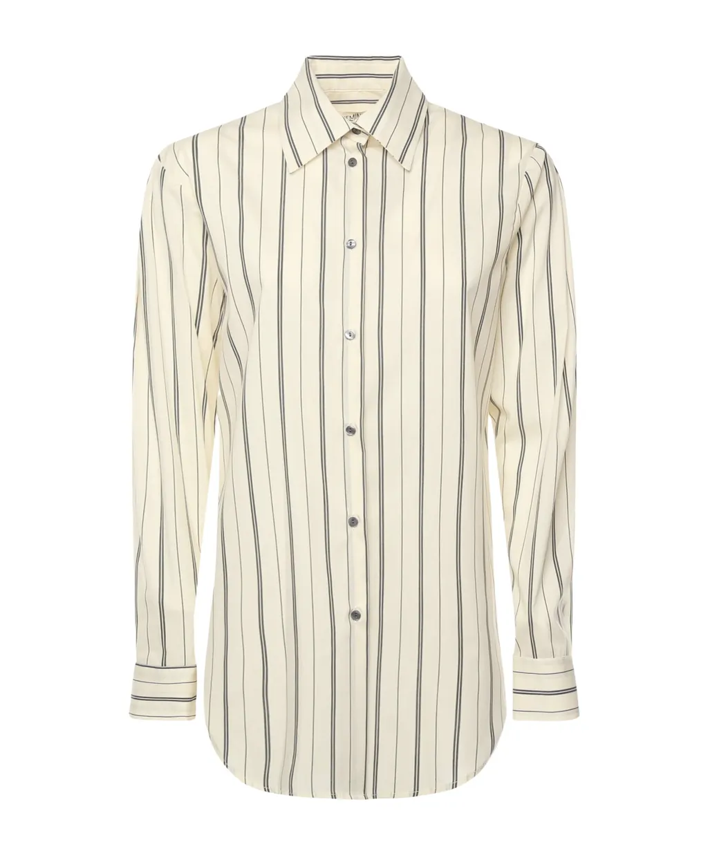 Striped Button-Up Shirt