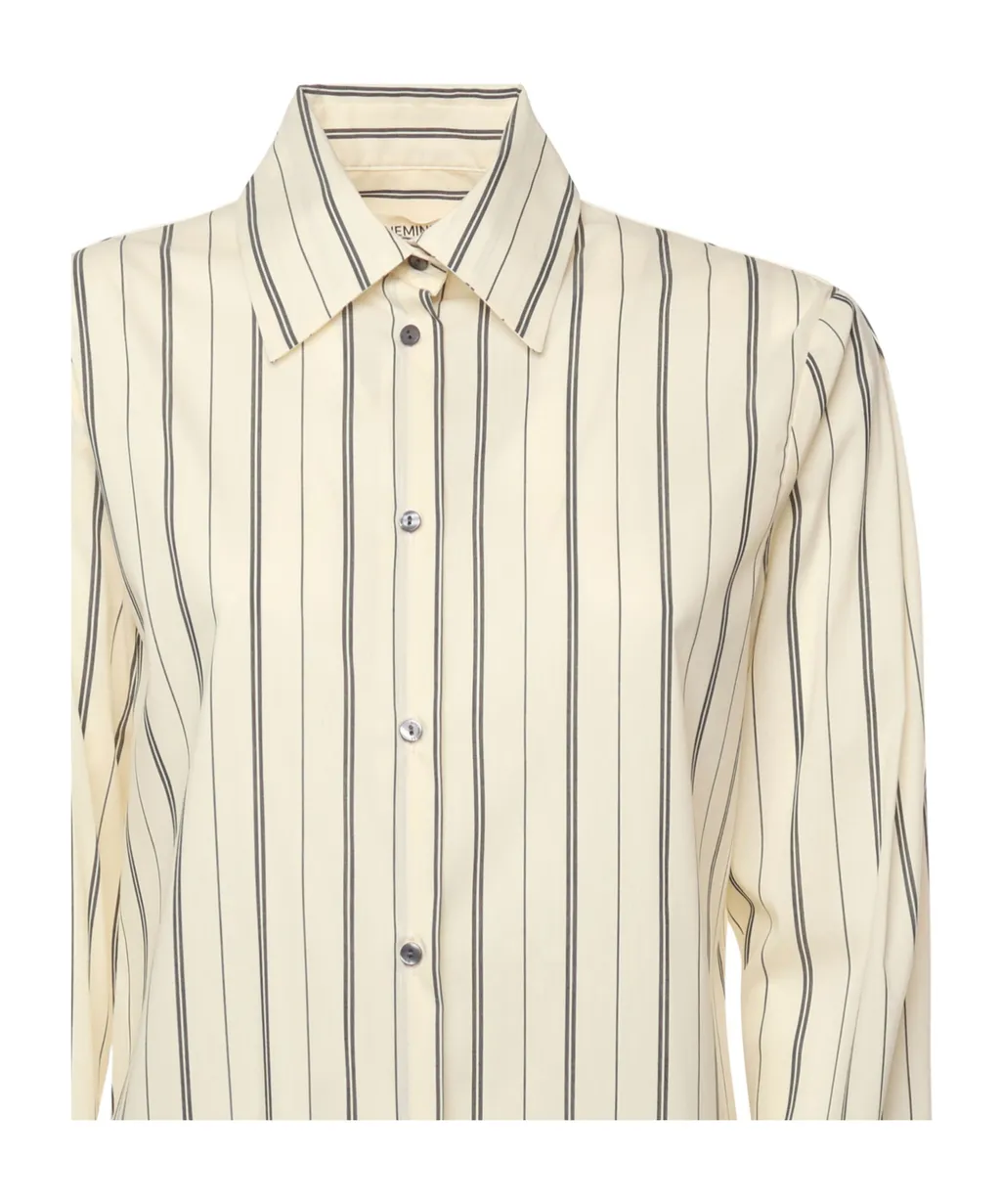 Striped Button-Up Shirt