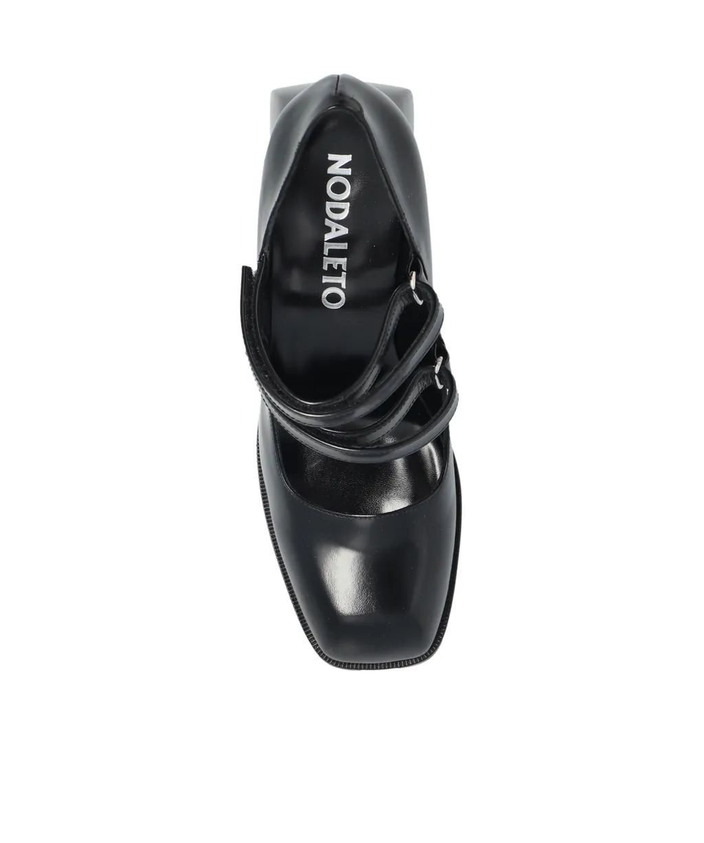 Double Strap Block Heel Pumps