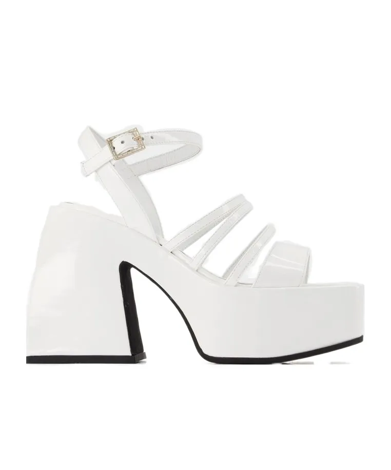 Bulla Chibi Square-Toe Platform Sandals