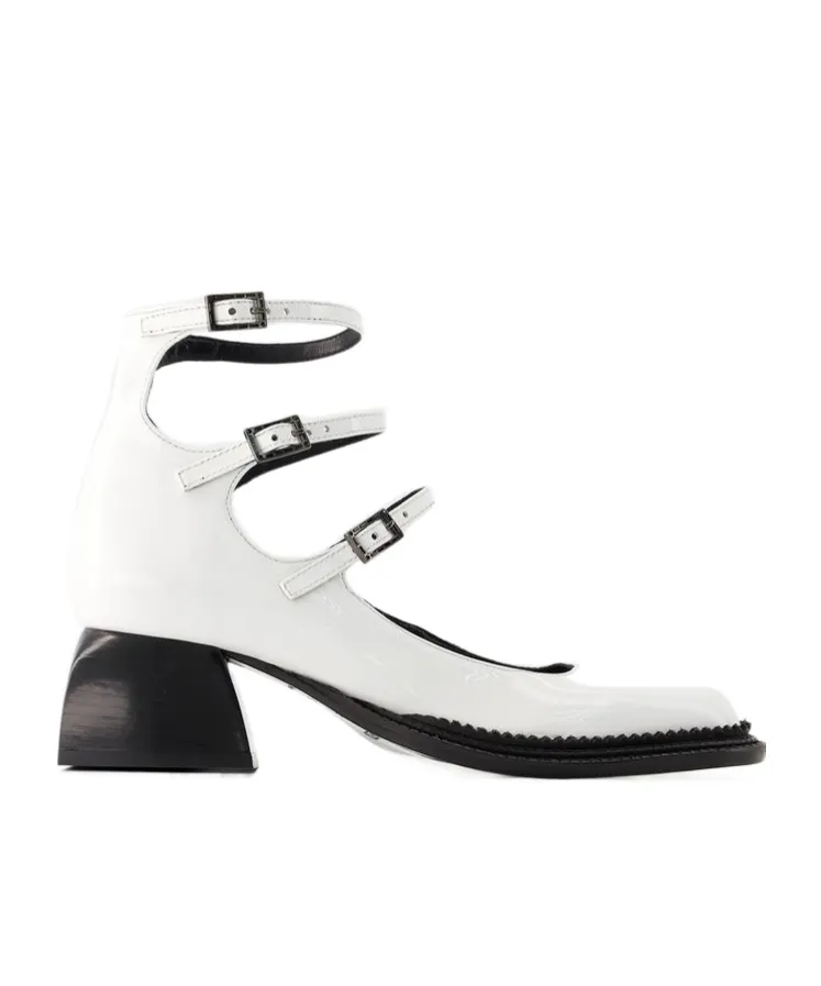 Bulla London Triple Strap Pumps
