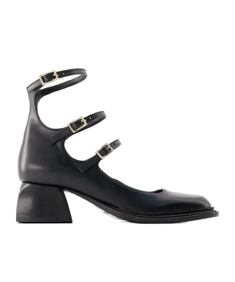 Bulla London Triple Strap Pumps