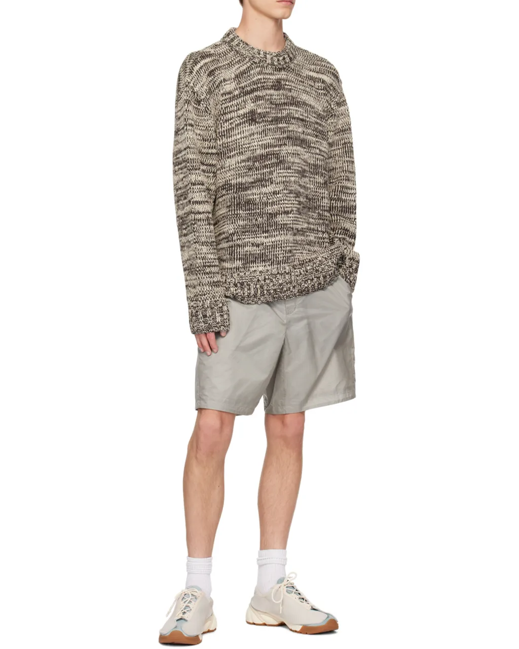 Rib Round-Neck Sweater