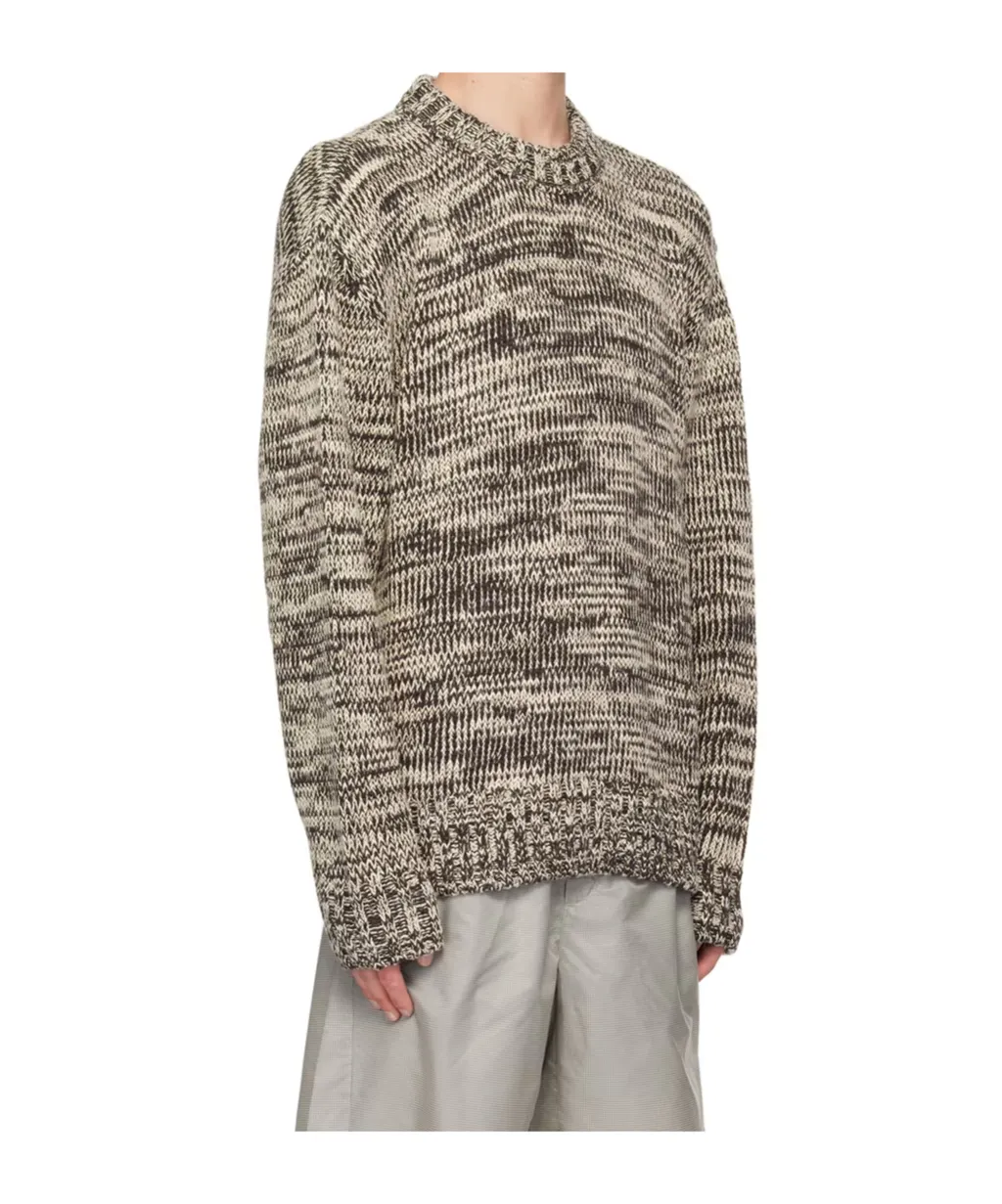 Rib Round-Neck Sweater