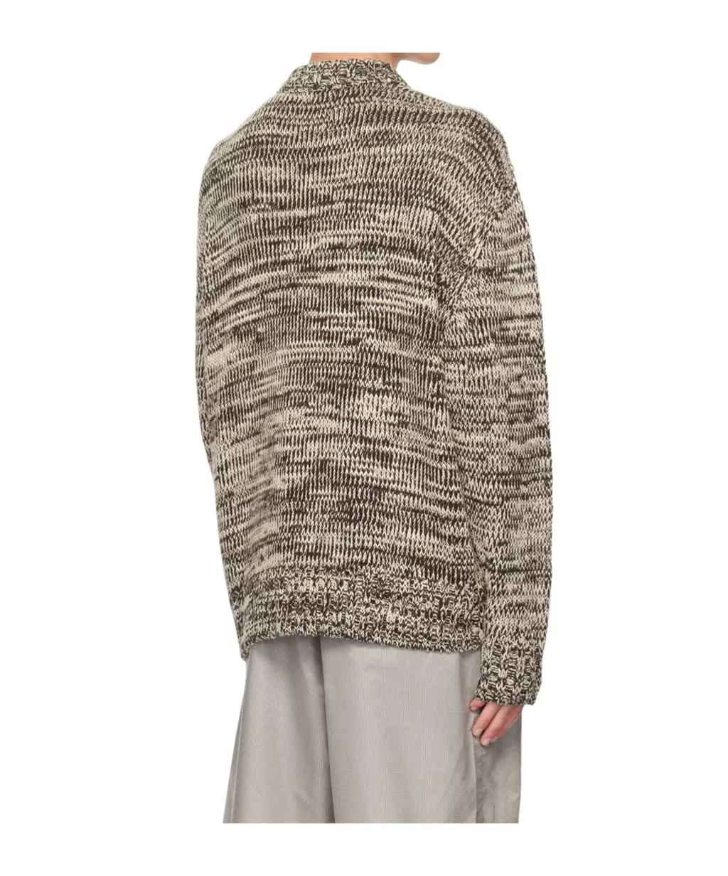 Rib Round-Neck Sweater