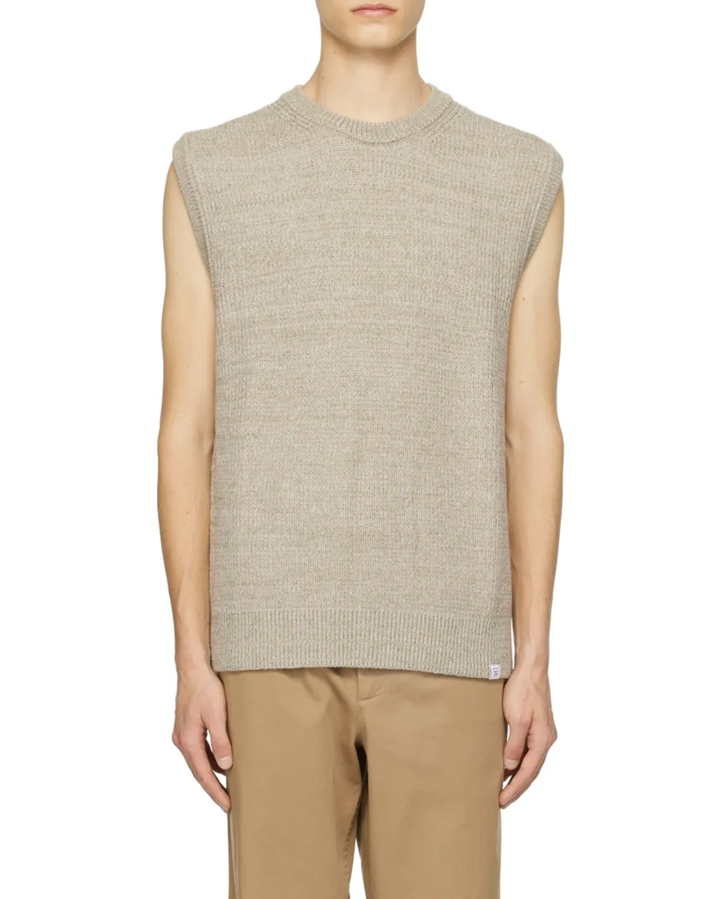 Rib Round-Neck Vest