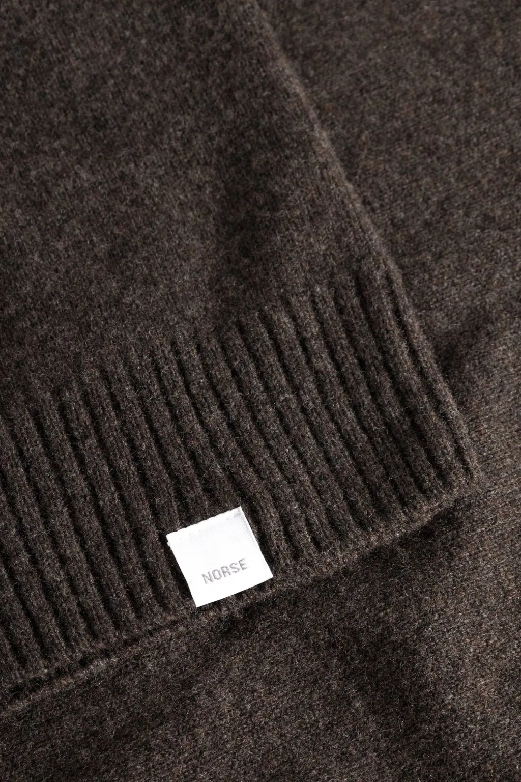 Long-Sleeved Wool Polo Shirt