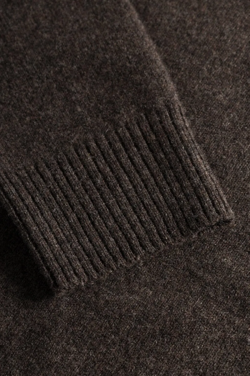 Long-Sleeved Wool Polo Shirt