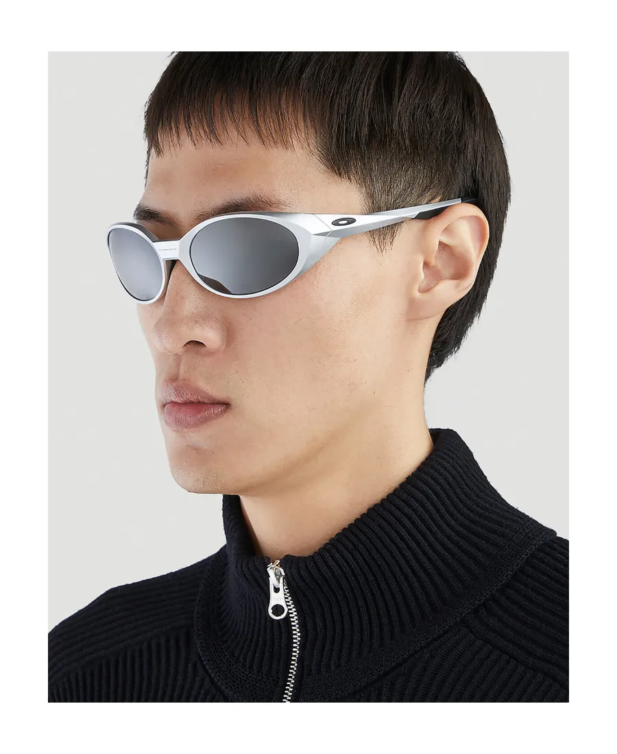 Round-Frame Metallic Sunglasses