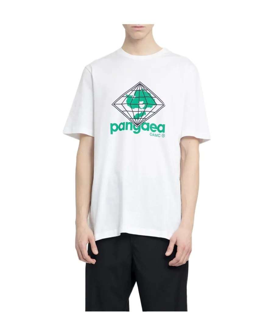 Graphic-Printed Short Sleeved Crewneck T-Shirt