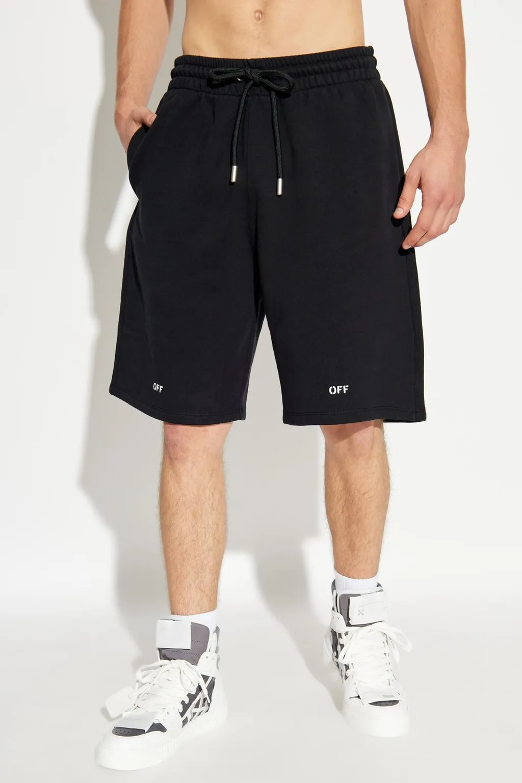 Arrows Printed Drawstring Shorts