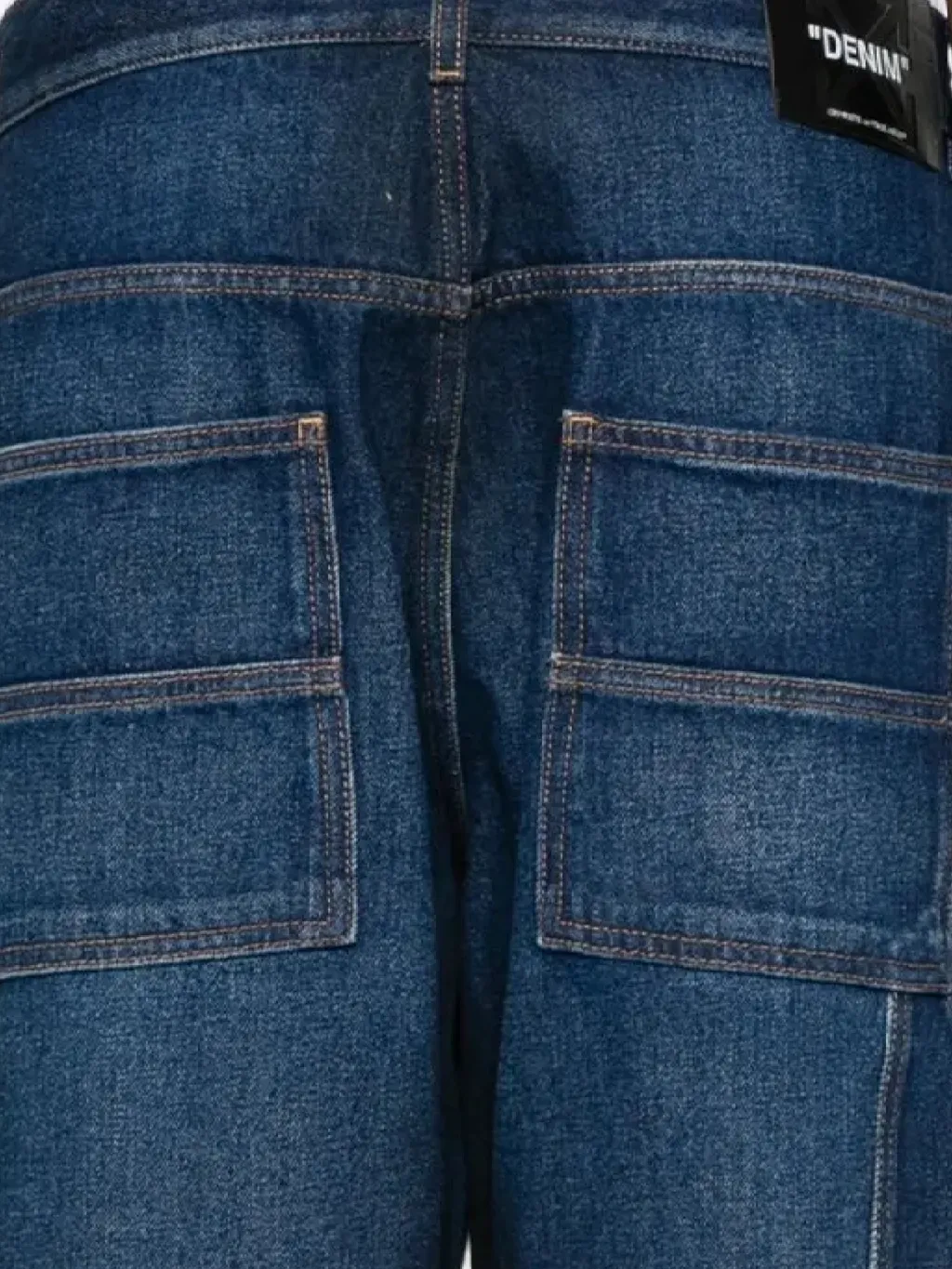 Panelled Cotton Jeans