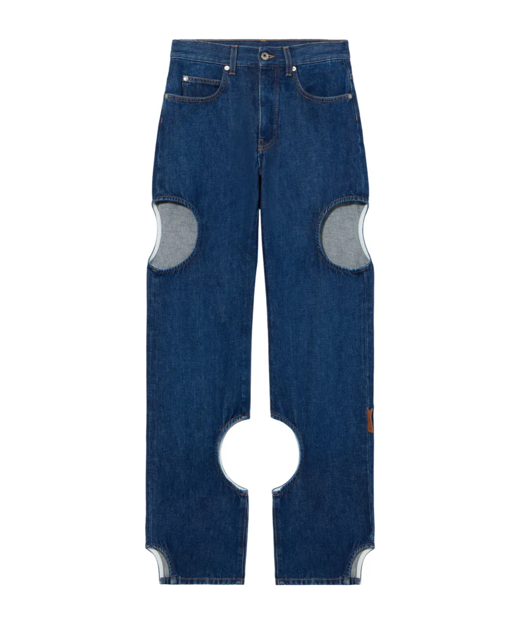 Cut-Out Detail Jeans