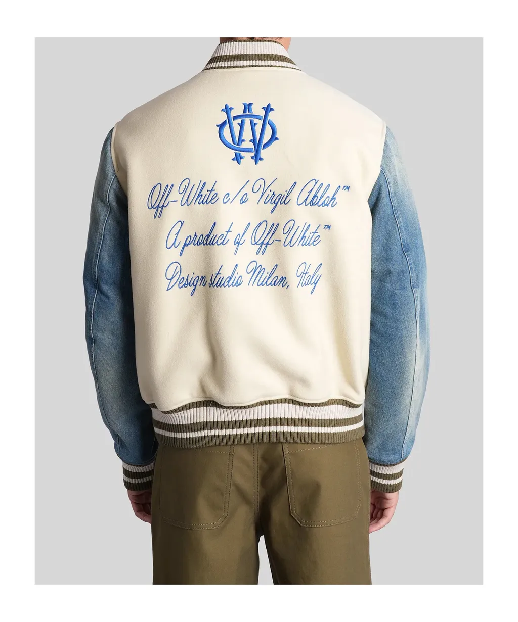 Logo Embroidered Button-Up Jacket