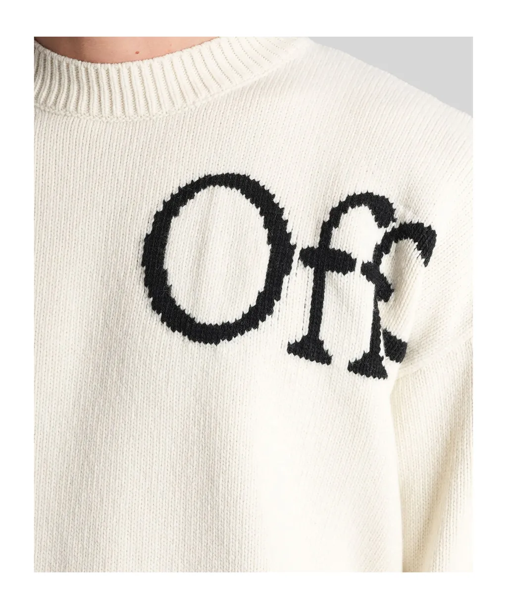 Bookish Logo Intarsia Crewneck Jumper