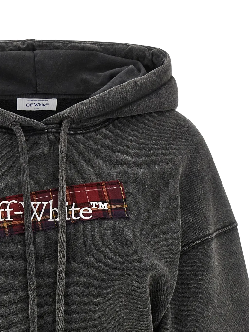 Logo Embroidered Drawstring Hoodie