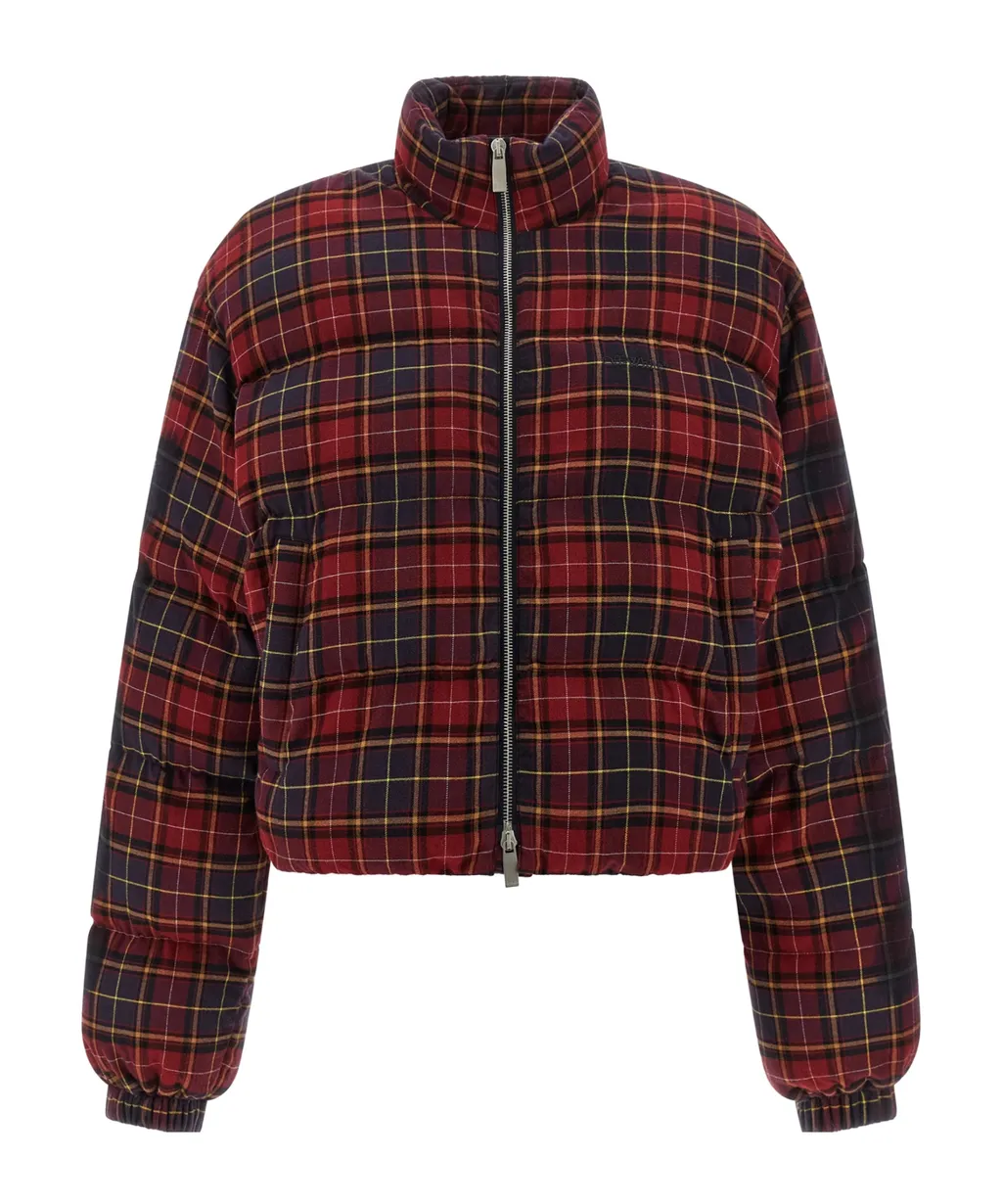 Checked Zip-Up Jacket