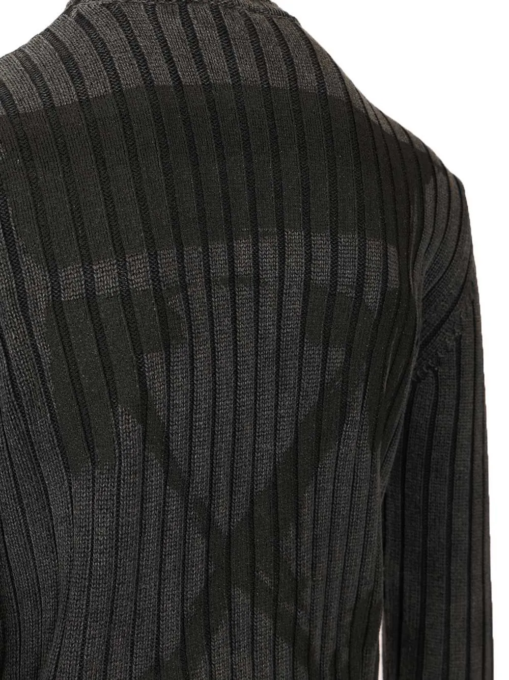Distressed Arrow Rib Knit Jumper