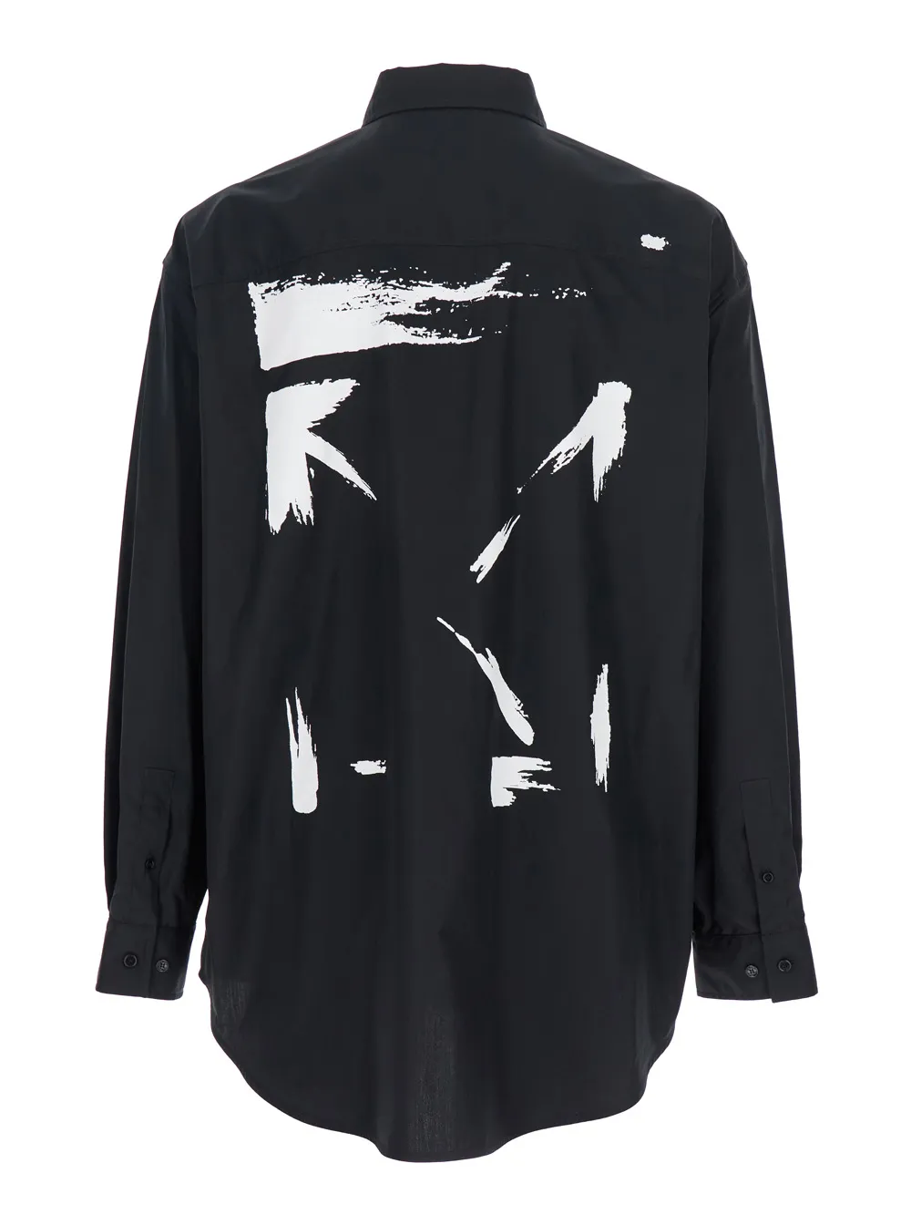 Brush Arrow Printed Oversized Shirt