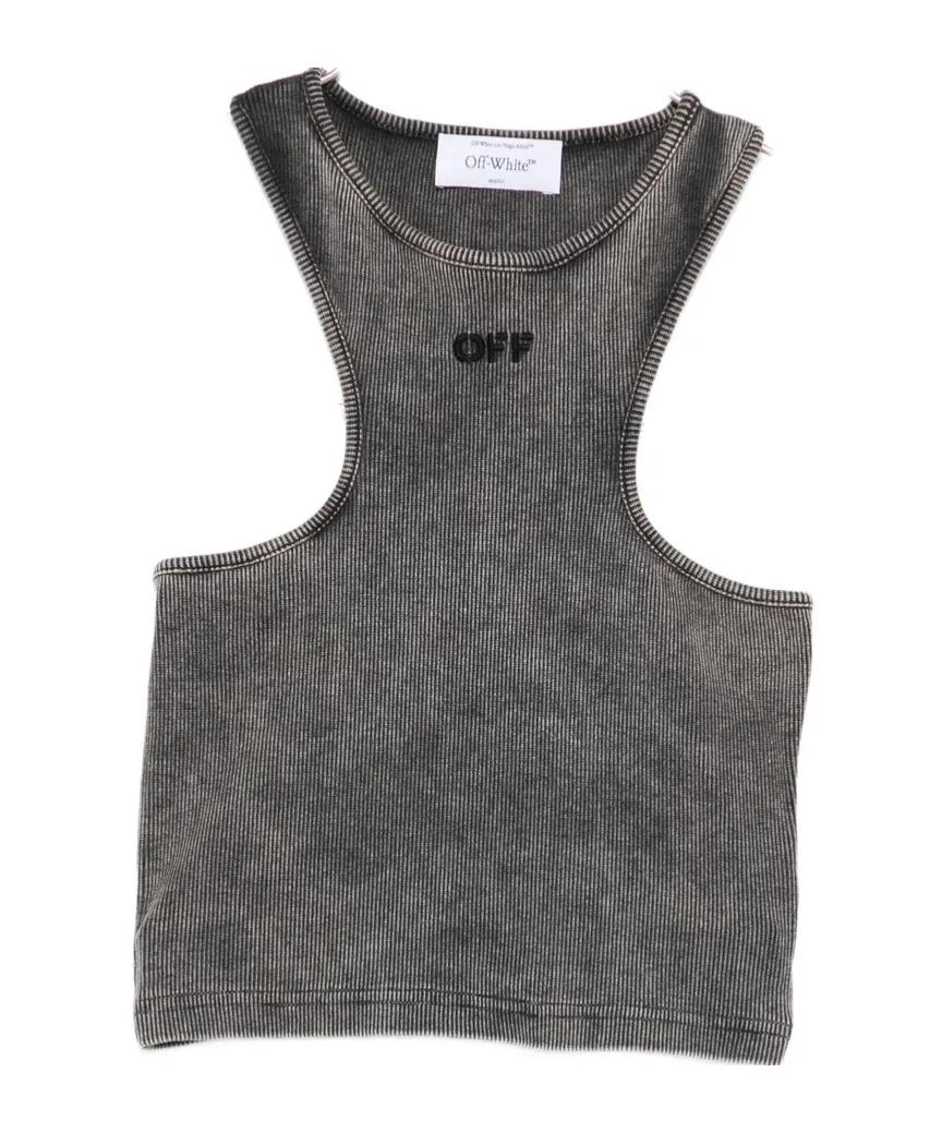 Logo-Embroidered Crop Top