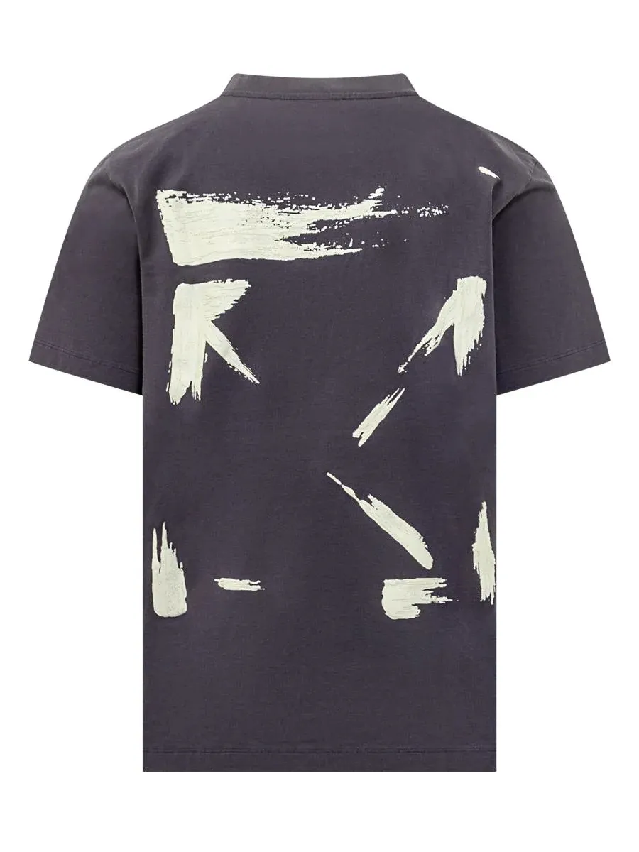 Brush Arrow Crewneck T-Shirt