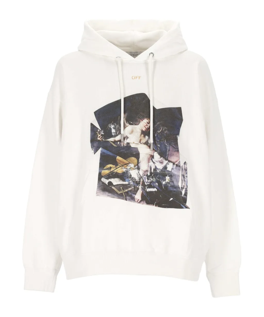 Logo Printed Drawstring Hoodie