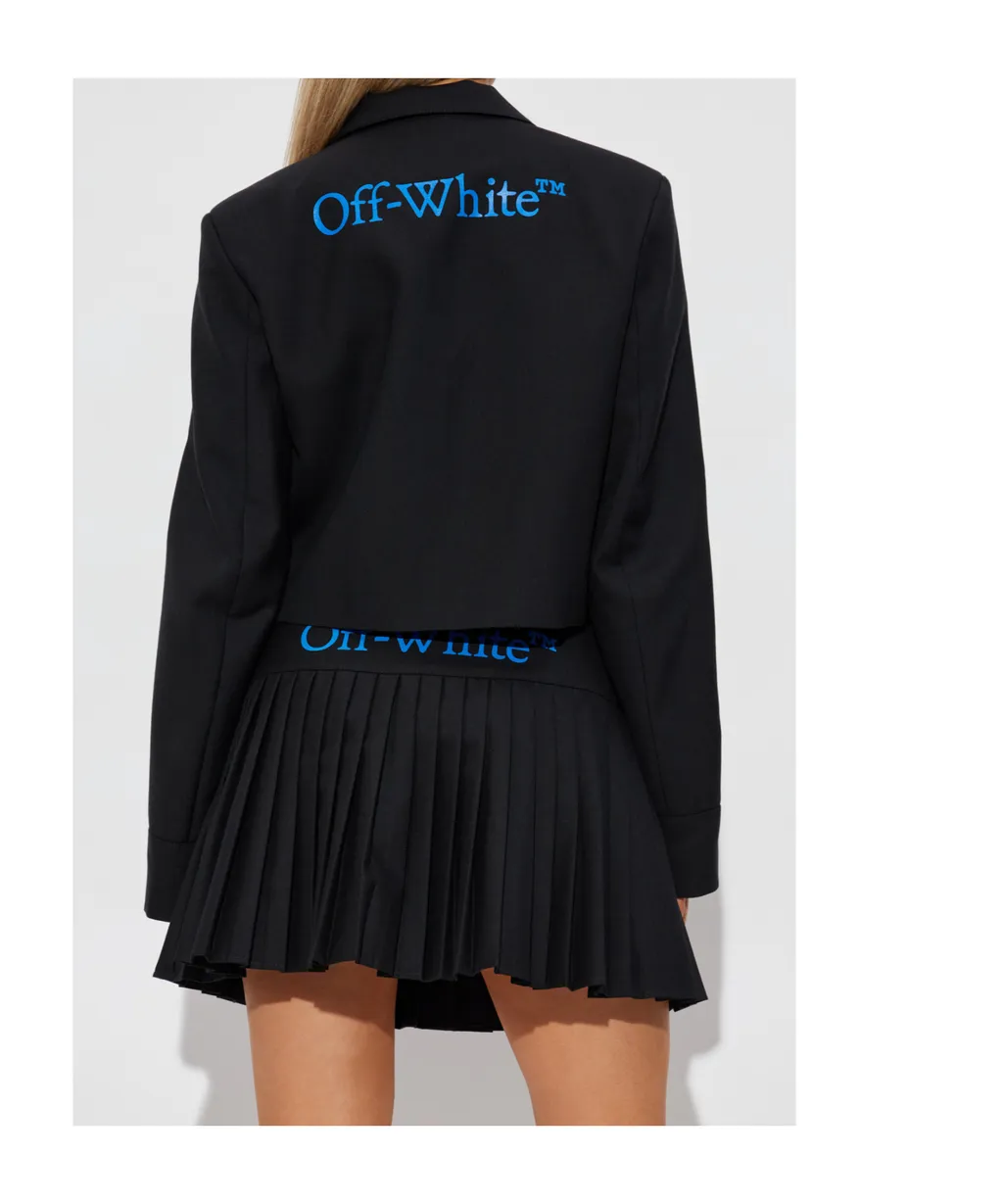 Single-Breasted Cropped Blazer