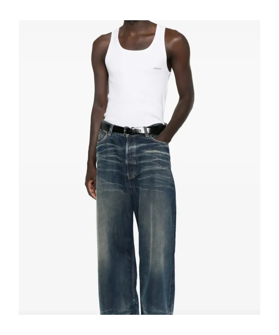 Ribbed Scoop-Neck Tank Top