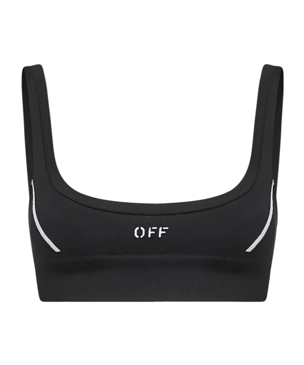 Logo Detailed Sleeveless Ribbed Top