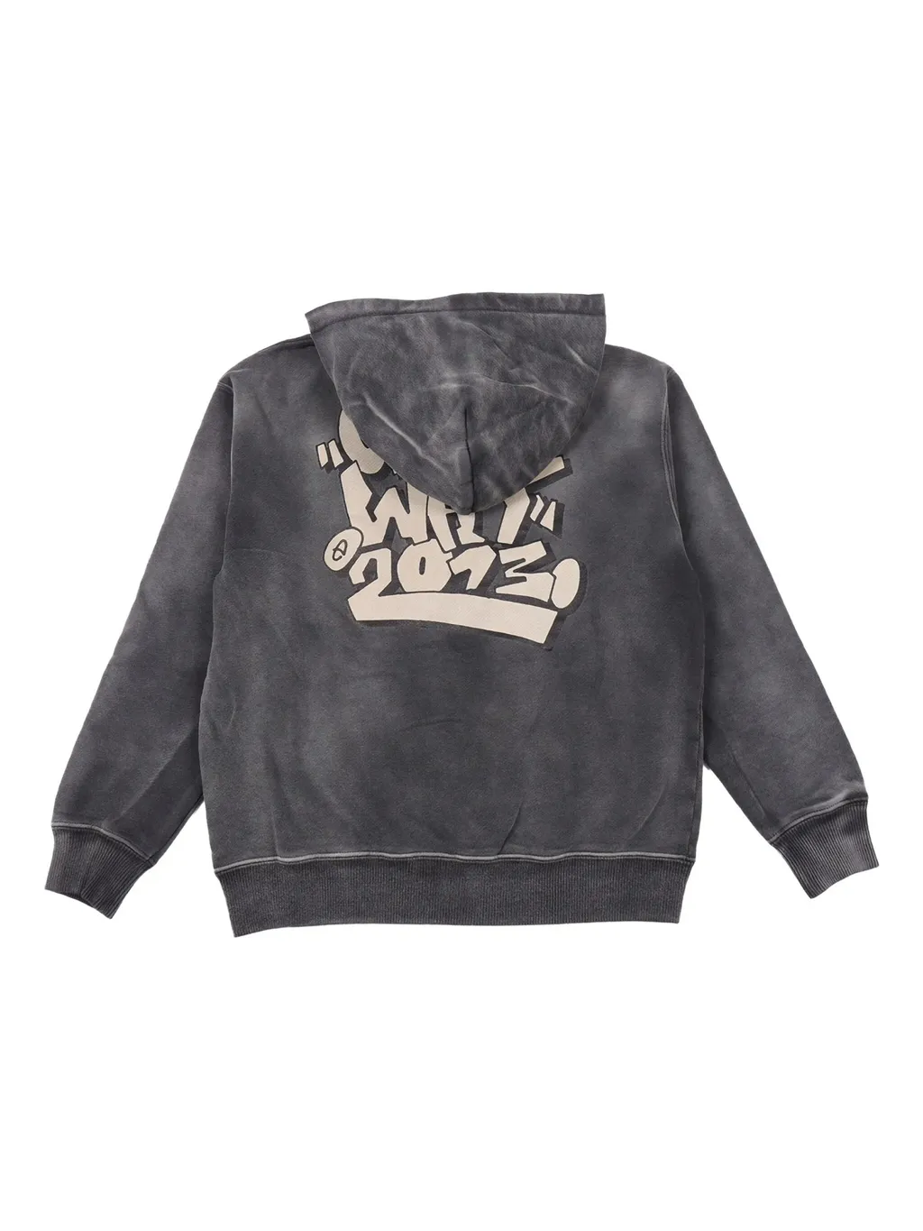 Logo Printed Zip-Up Hoodie