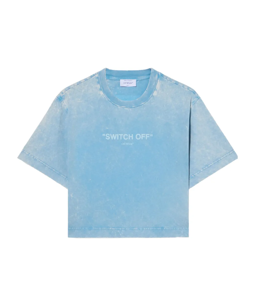 Logo-Print Cropped T-Shirt