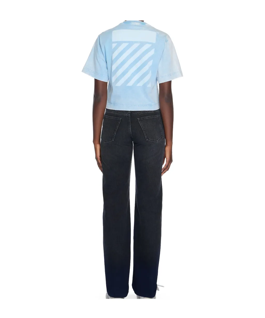 Logo-Print Cropped T-Shirt