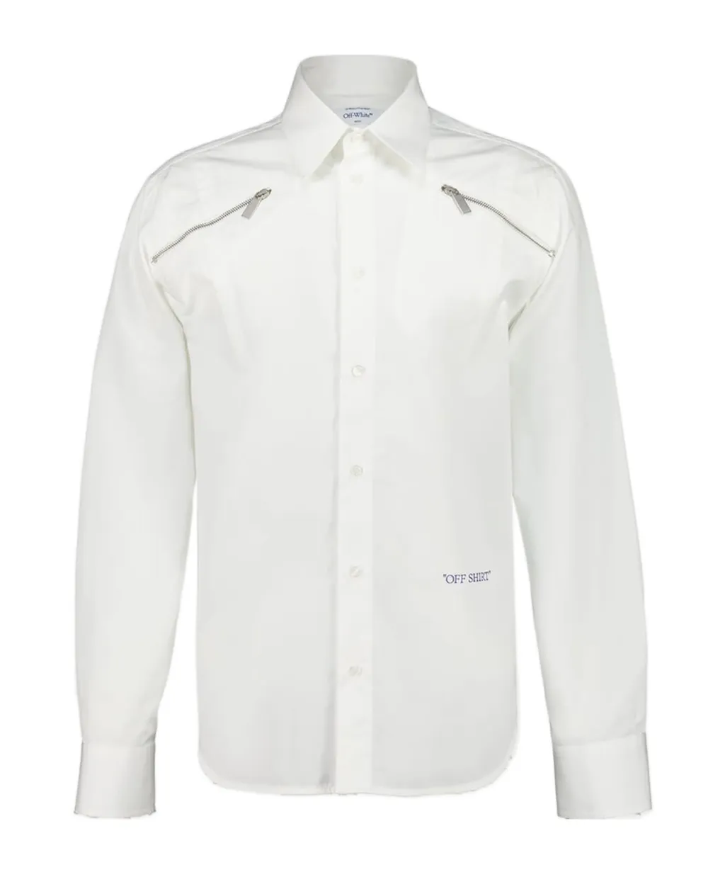 Side-Zip Long-Sleeve Shirt