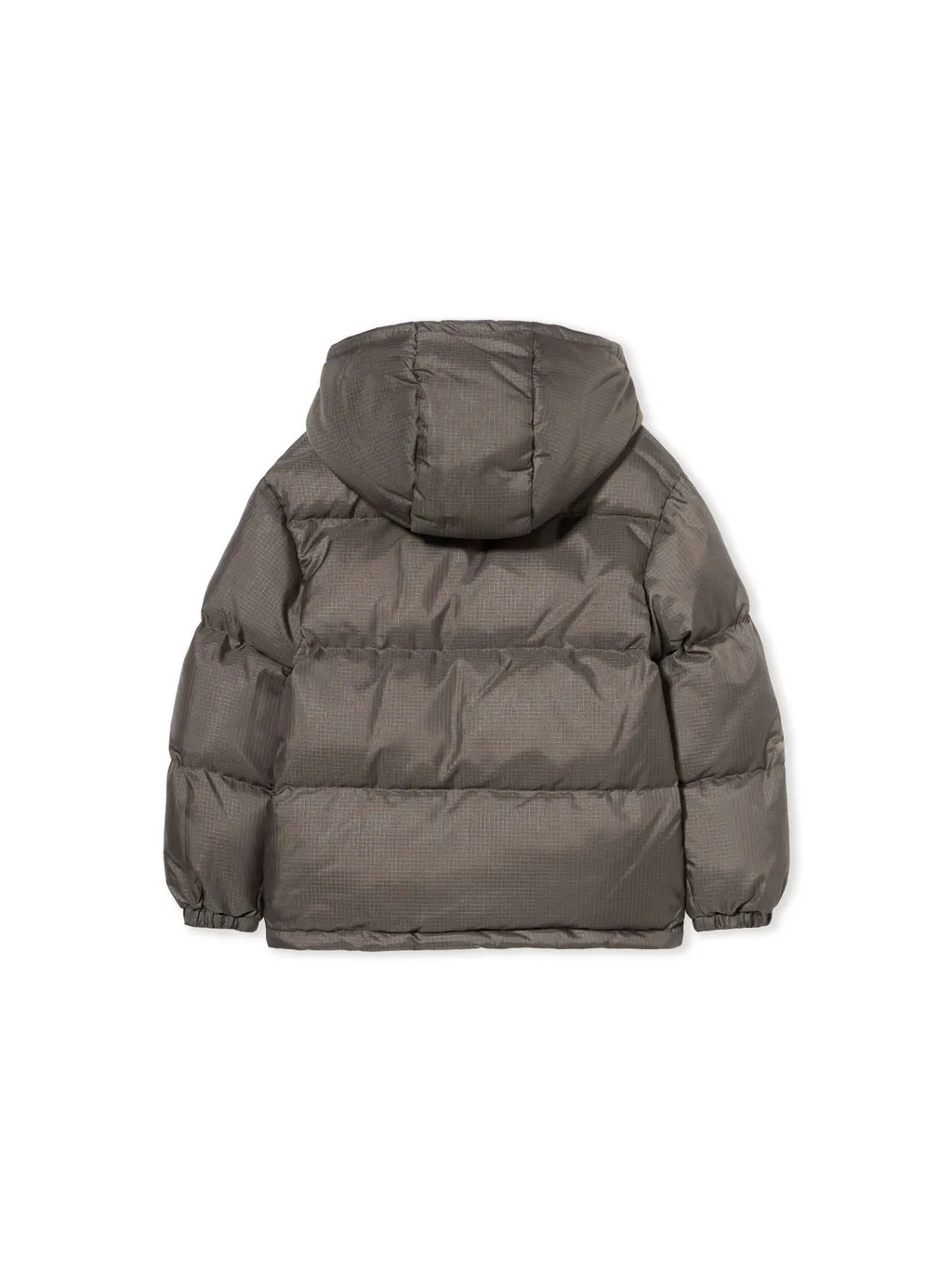 Logo Printed Hooded Down Jacket